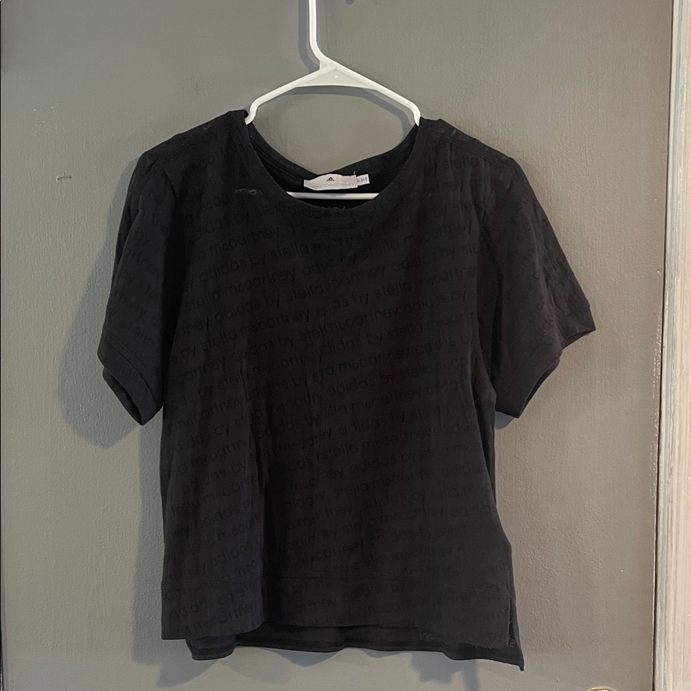 ADIDAS x Stella McCartney Black‎ Burnout Short Sleeve Tee XS